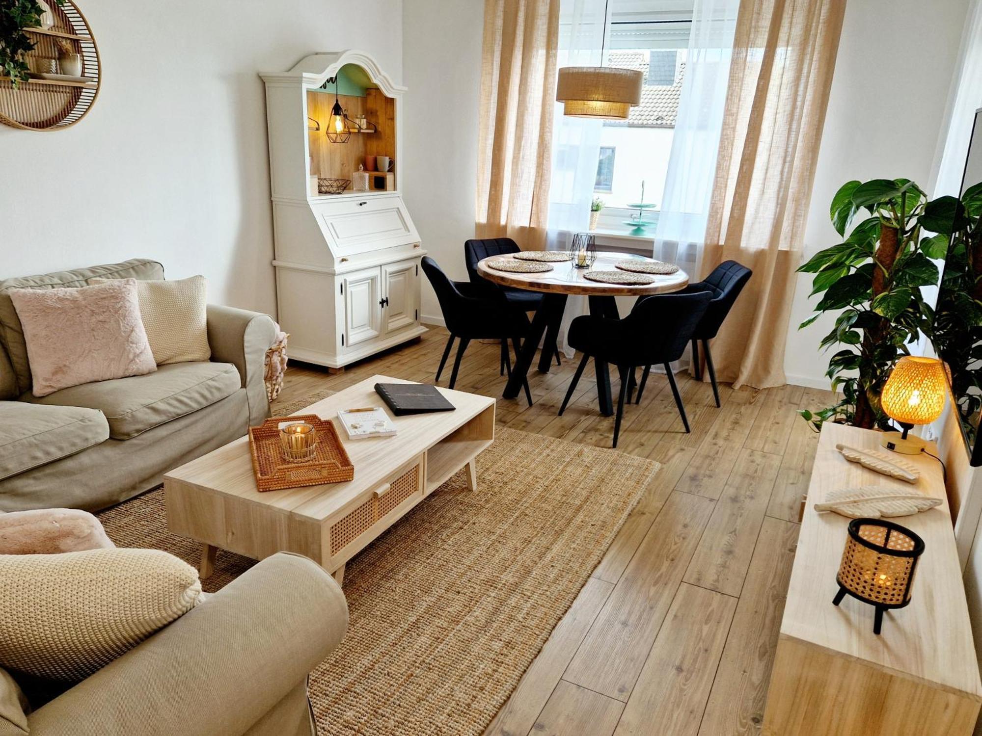 Ferienwohnung Sonnenhang Im Boho-Stil Mit Balkon เมอเนอเซ ภายนอก รูปภาพ
