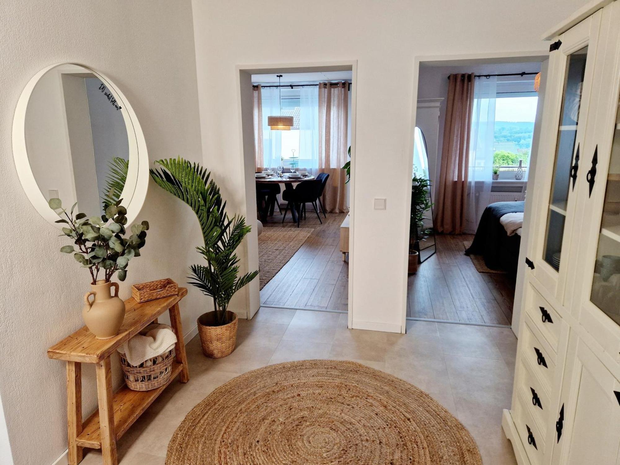 Ferienwohnung Sonnenhang Im Boho-Stil Mit Balkon เมอเนอเซ ภายนอก รูปภาพ